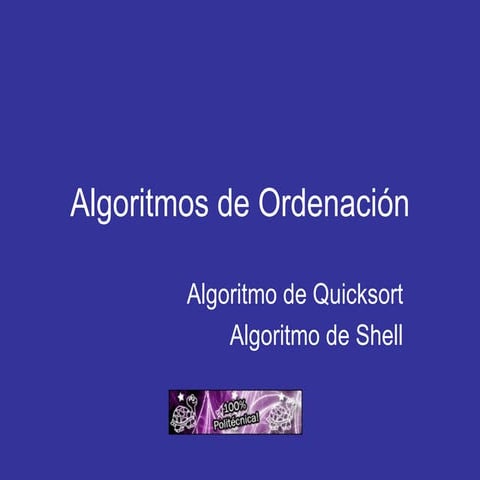 Algoritmos De Ordenacion
