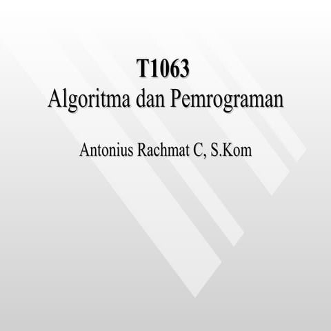 Algoritma Pemrograman