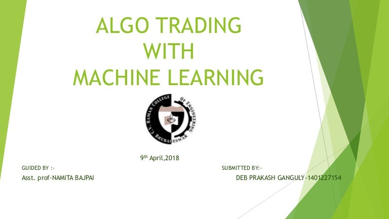 application of deep learning to algorithmic trading