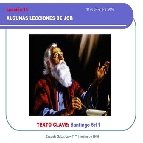 Algunas lecciones de Job