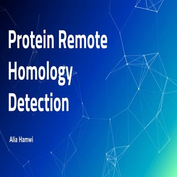 Protein Remote Homology Detection
