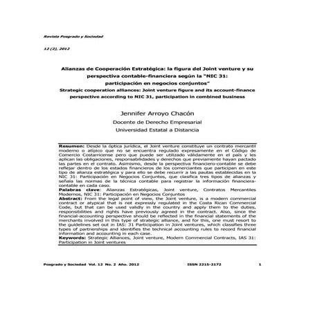 Alianzas estratégicas, joint venture