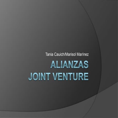 Alianzas Joint Venture