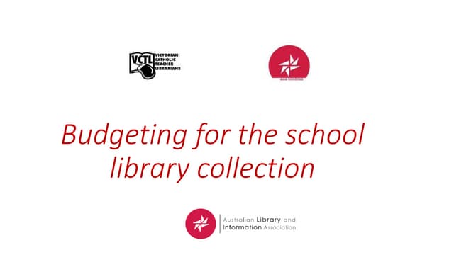 Budgeting for the school library collection