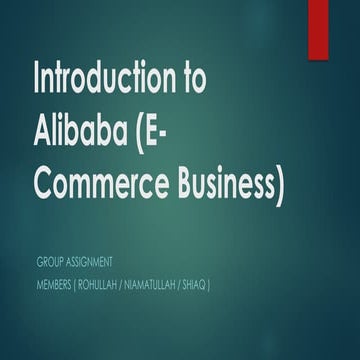 Comprehensive Guide to Alibaba's E-Commerce Business and Startup ...