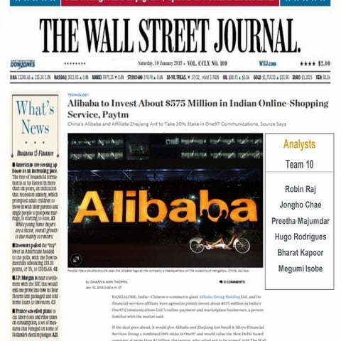 Alibaba goes India
