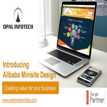 Alibaba Minisite Design - Opal Infotech | PDF