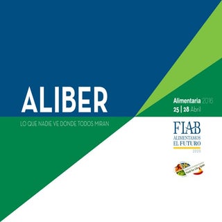 ALIBER 2016 La innovación en ALIMEN...