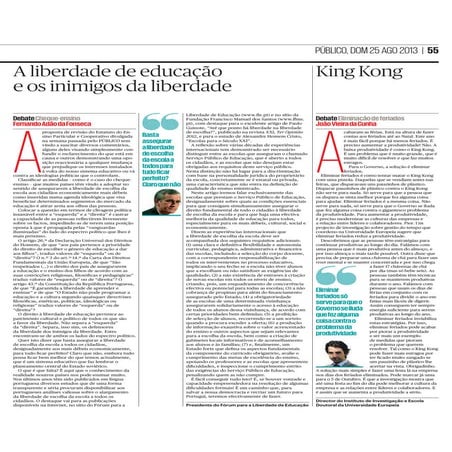A Liberdade de Educação e os Inimigos da Liberdade - Fernando Adão da Fonseca
