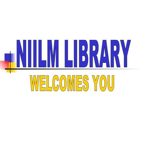 A Library Presetation  For Accrediatation Visit