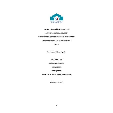 Ne kadar güvenliyiz ?