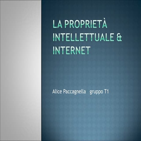 Intellectual property & Internet
