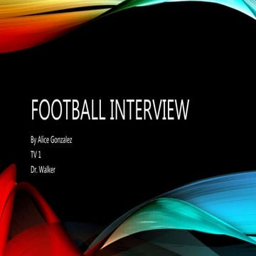 A.G. Interview with Football Coach