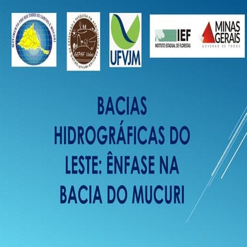 Conjuntura das bacias hidrográficas do Leste e Jequitinhonha