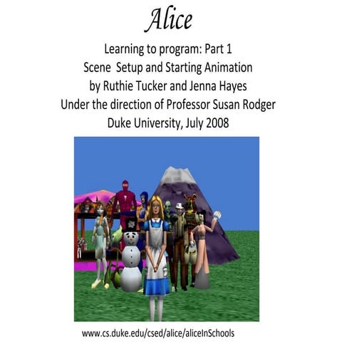 Alice Start Part One