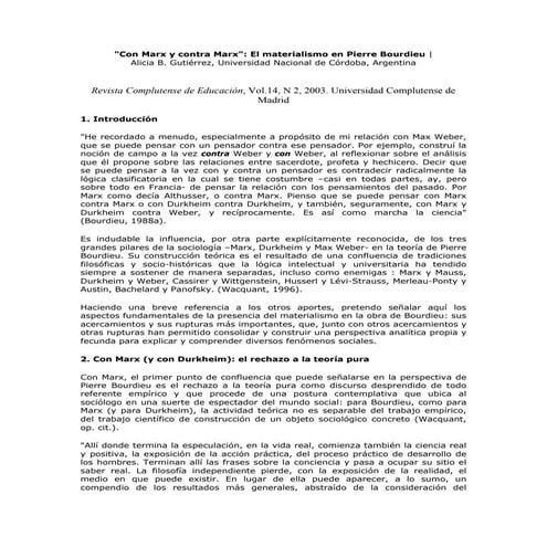 Alicia gutierrez   Con y contra Marx