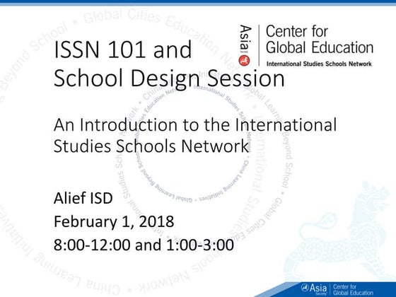 Alief ISSN Feb 1 slides