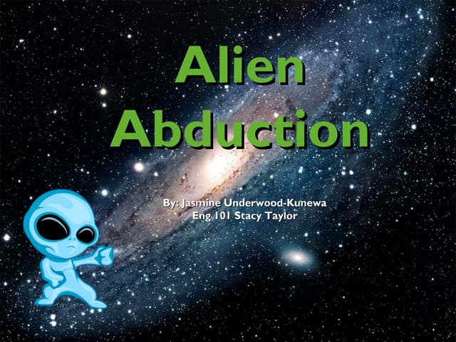 Alien abduction real