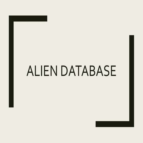 Alien database
