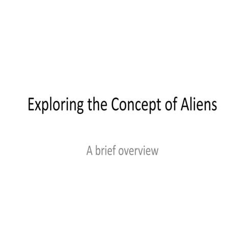 Where do they come from What are aliens.pptx