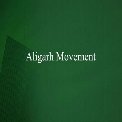 Aligarh movement