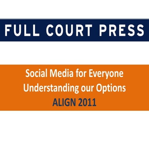 ALIGN 2011 social media session