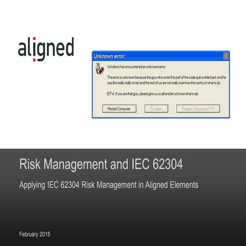 Applying IEC 62304 Risk Management in Aligned Elements - the medical device ALM