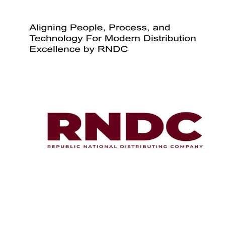 Aligning People, Process, and Technology For Modern Distribution ...