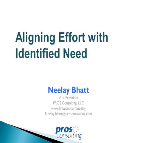 Aligning Services With Identified Needs