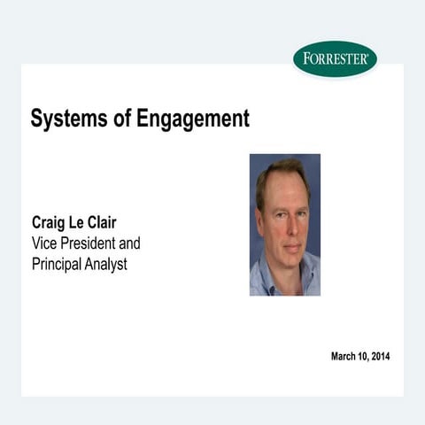 Transform 2014: Aligning to Your Customer's Systems of Engagement 