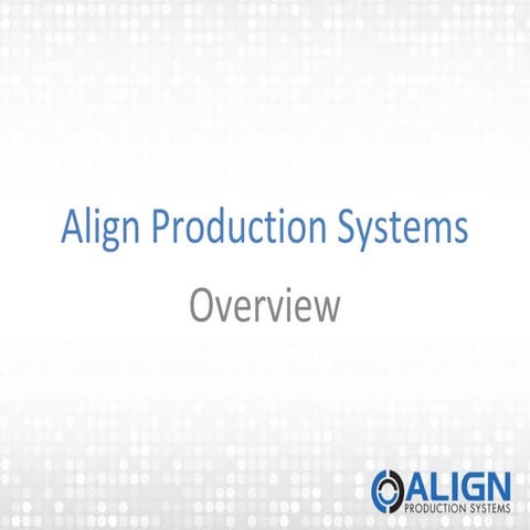 Machine Train Alignment | PPT