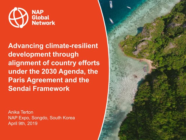 3.2.1 Adaptation and Development- NAP Expo 2019