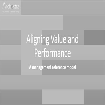 Alignment of Value and Performance - Reference model