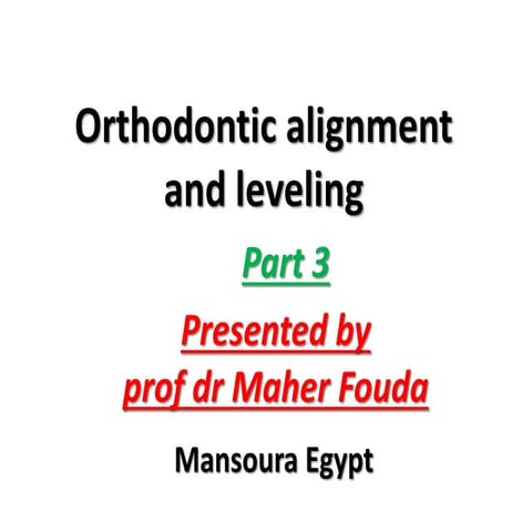 orthodontic alignment  of teeth part 3