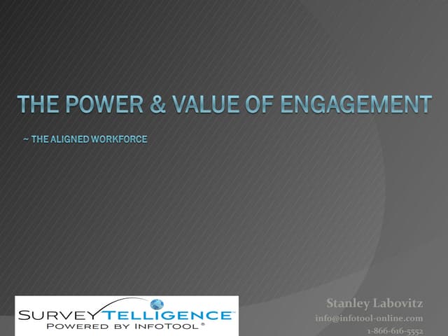 Alignment presentation