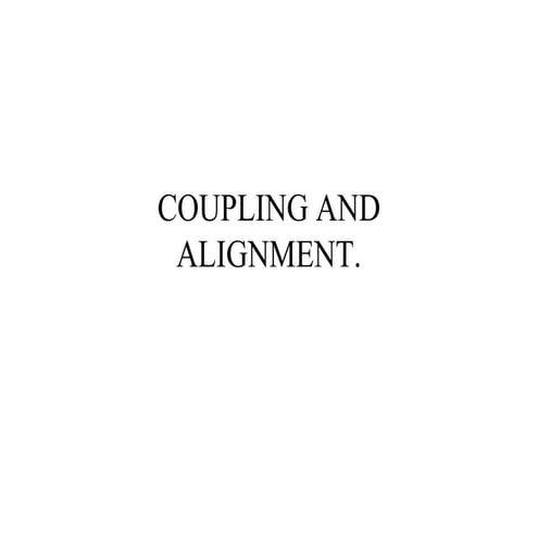 Coupling Alignment 