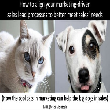 How to align your marketing-driven sales lead processes to better meet sales’...