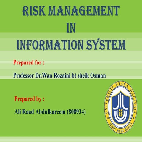 IT Policy, RISK MANAGEMENT