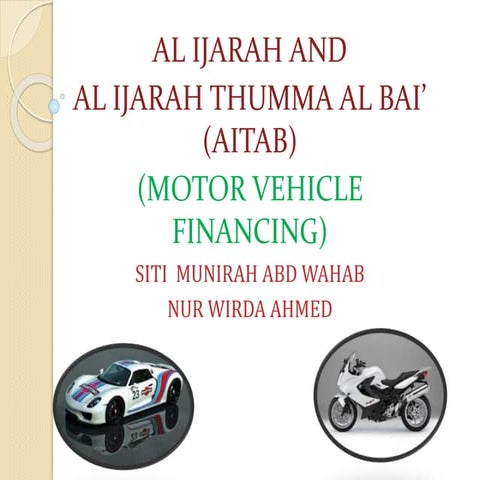 al-ijarah thumma al-bay (AITAB)