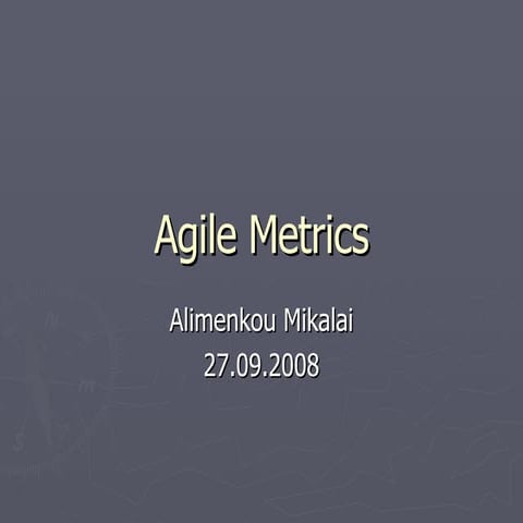 Agile Metrics