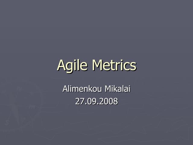 Agile Metrics