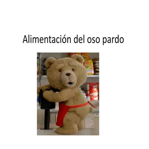 Alimentación del oso pardo