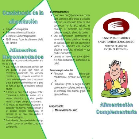 Alimentación complementaria (Tríptico)