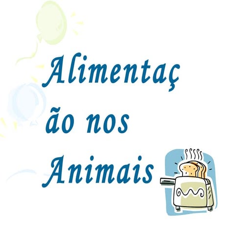 Alimentação nos animais