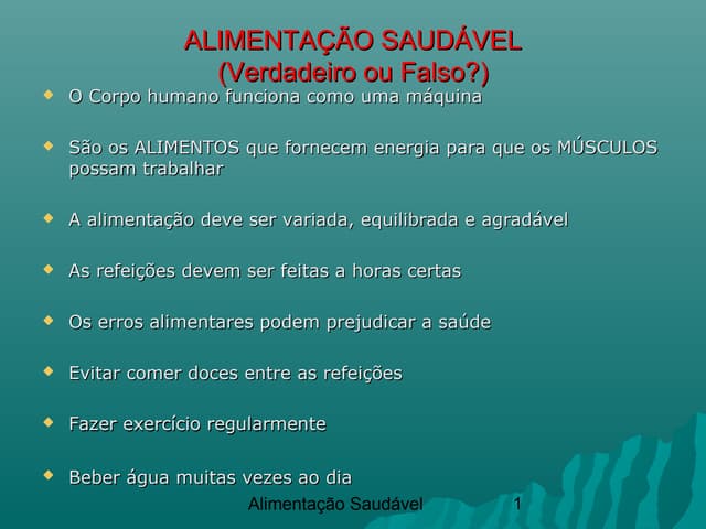 Alimentação saudável