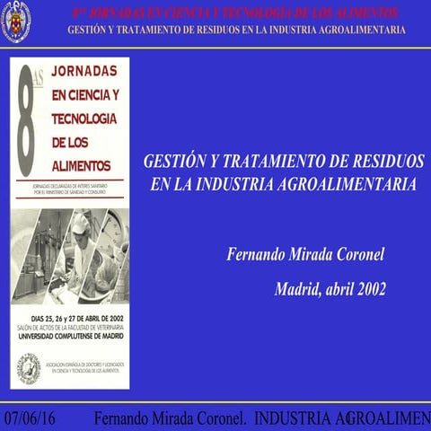 Gestión y Tratamiento de Residuos 