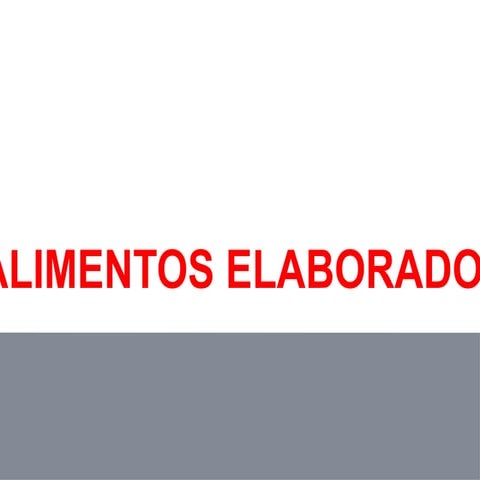 Alimentos Elaborados | ODP