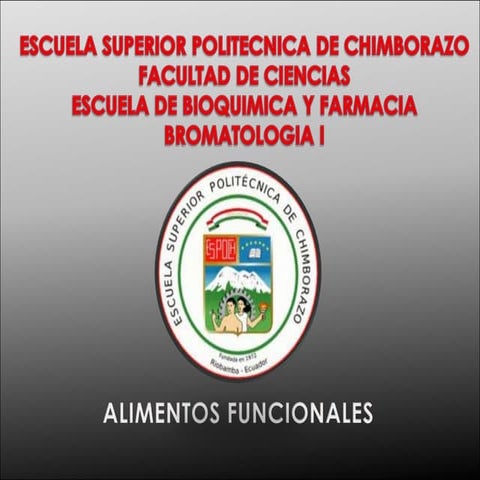 Alimentos funcionales presentacion