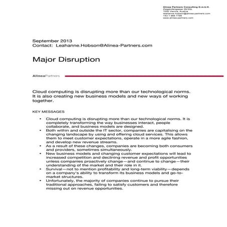 Alinea partners business_model_change