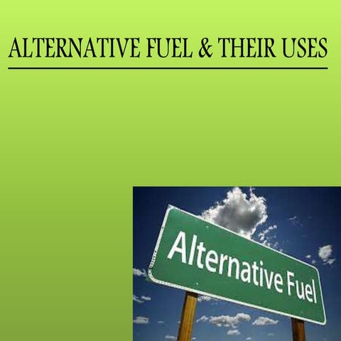 Alternative Fuels